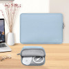 Etui na laptopa Tech-Protect NeoSlim 13-14" z torebką na akcesoria, Winter Blue