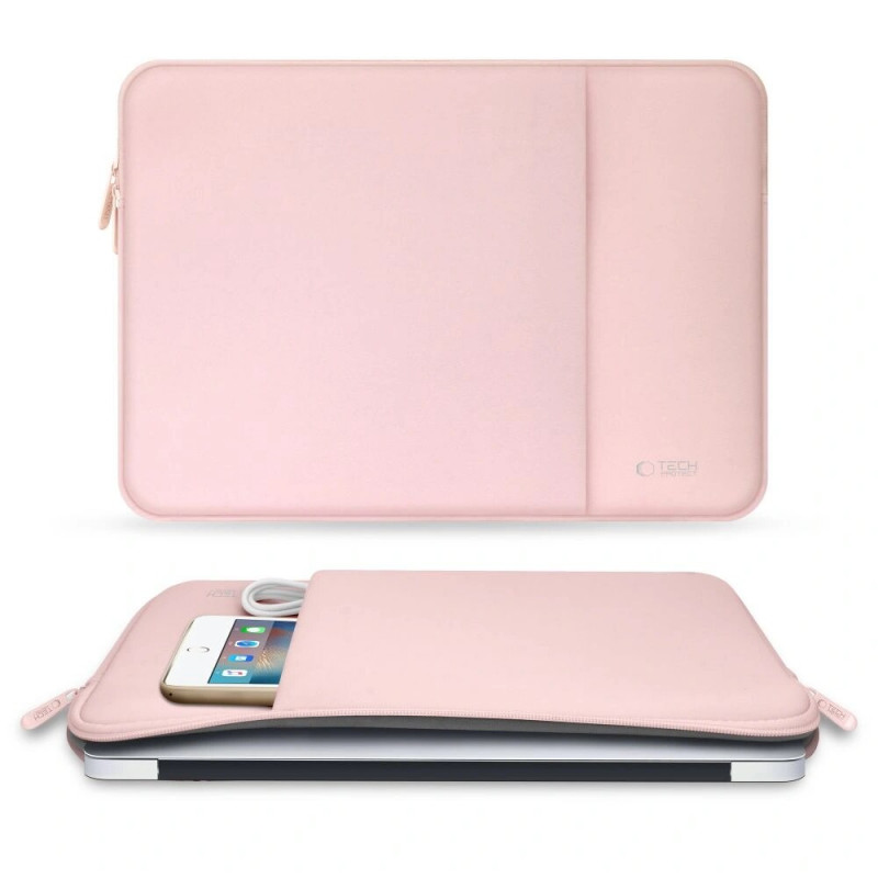 Etui na laptopa Tech-Protect Neoprene 13", Dusty Rose (różowy)