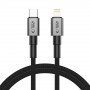 Tech-Protect Ultraboost DNA kabel USB-C / Lightning PD27W/3A 100 cm, Iron Grey