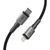 Tech-Protect Ultraboost DNA kabel USB-C / Lightning PD27W/3A 100 cm, Iron Grey