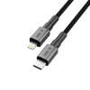 Tech-Protect Ultraboost DNA kabel USB-C / Lightning PD27W/3A 100 cm, Iron Grey