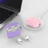 Etui z silikonowym haczykiem Tech-Protect z karabińczykiem do Apple AirPods Pro 1 / 2, Baby Blue