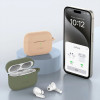 Etui z silikonowym haczykiem Tech-Protect z karabińczykiem do Apple AirPods Pro 1 / 2, Baby Blue
