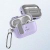 Etui Tech-Protect Slim Hook z karabińczykiem do Apple AirPods Pro 1 / 2, lawendowe