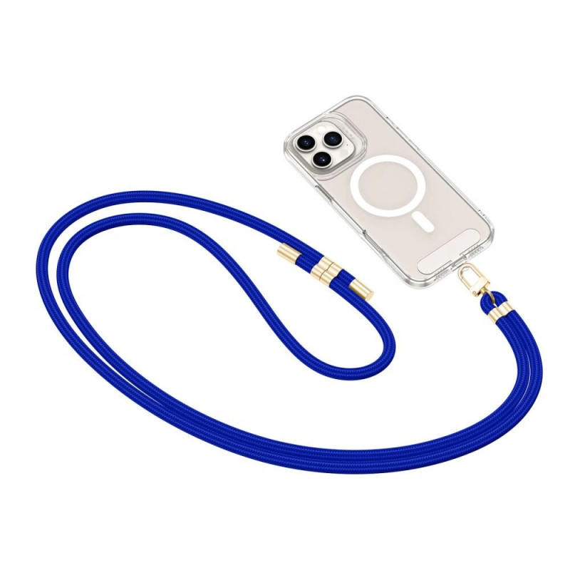 Tech-Protect C7S Rope Crossbody pasek do telefonu, Cobalt Blue/złoty