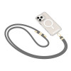 Tech-Protect C7S Rope Crossbody pasek do telefonu, Crayon Grey/złoty