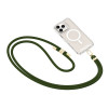 Pasek do telefonu Tech-Protect C7S Rope Crossbody, Hunter Green/złoty
