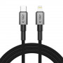 Tech-Protect Ultraboost DNA kabel USB-C / Lightning PD27W/3A 200 cm, Iron Grey