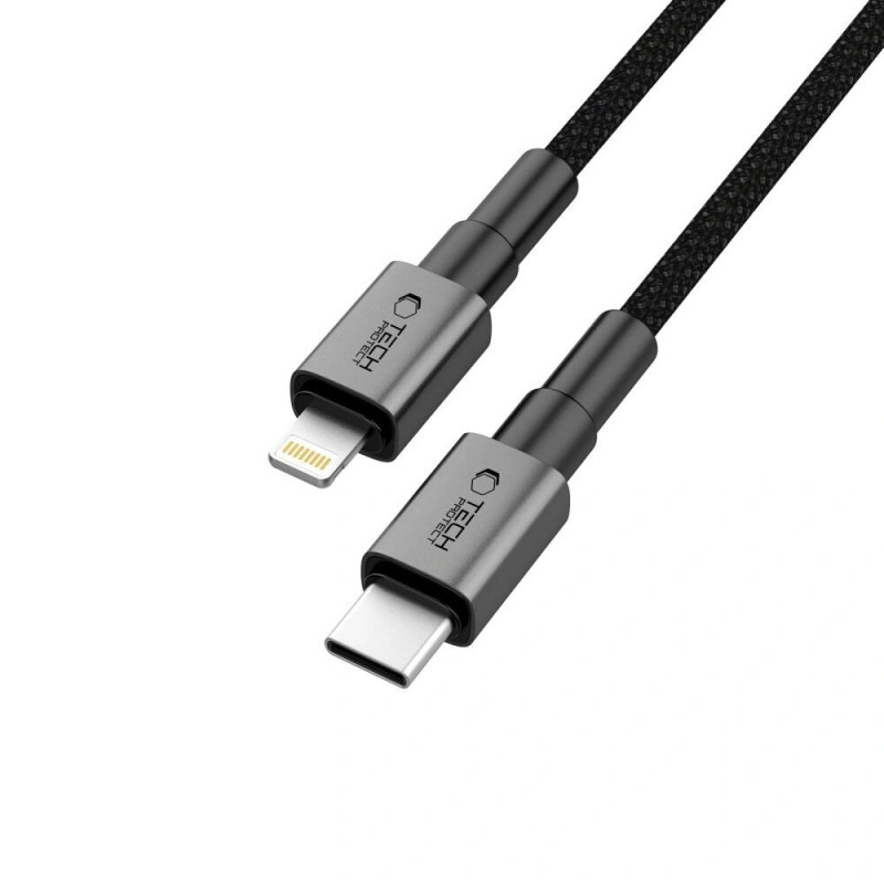 Tech-Protect Ultraboost DNA kabel USB-C / Lightning PD27W/3A 200 cm, Iron Grey