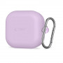 Tech-Protect Etui silikonowe z haczykiem do Samsung Galaxy Buds 4 / 4 Pro, lawendowy