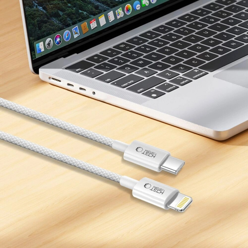 Tech-Protect Ultraboost Lite kabel USB-C / Lightning PD27W/3A 100 cm, Cool Grey