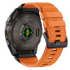Tech-Protect Nylon Classic pasek do zegarka dla Garmin Fenix 5X / 5X Plus / 6X / 6X Pro / 7X / 8 / 8 Pro / 9 / 9 Pro 47 mm, Signal Orange