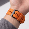 Tech-Protect Nylon Classic pasek do zegarka dla Garmin Fenix 5X / 5X Plus / 6X / 6X Pro / 7X / 8 / 8 Pro / 9 / 9 Pro 47 mm, Signal Orange
