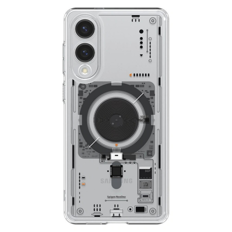 Etui Spigen Ultra Hybrid Mag MagSafe ACS09416 do Samsung Galaxy S25 Edge, Neo One, przezroczyste
