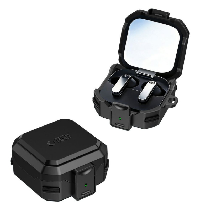 Etui Tech-Protect Carbonox MagSafe do Samsung Galaxy Buds 4 / 4 Pro, czarne