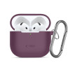 Tech-Protect Silicone Hook etui na Apple AirPods 4 / 5 z silikonu THP6094, Burgundy