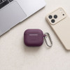 Tech-Protect Silicone Hook etui na Apple AirPods 4 / 5 z silikonu THP6094, Burgundy
