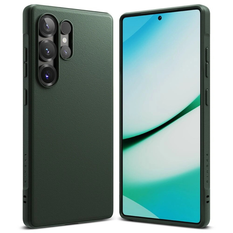 Etui Ringke Onyx do Samsung Galaxy S25 Ultra, ciemnozielone
