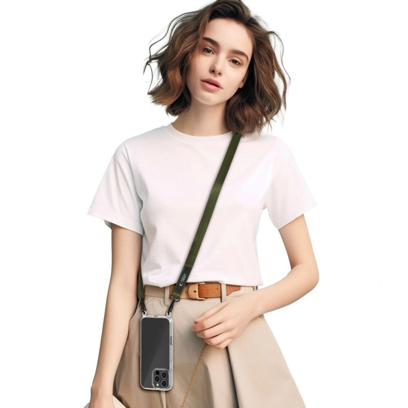 Tech-Protect C6S Rope Crossbody smycz do telefonu 2-in-1, Cargo Khaki (oliwkowy)