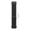 Tech-Protect Nylon Pro THP6035 pasek do zegarka dla Garmin Fenix 5X / 5X Plus / 6X / 6X Pro / 7X / 8 / 8 Pro / 9 / 9 Pro (51 mm), czarny