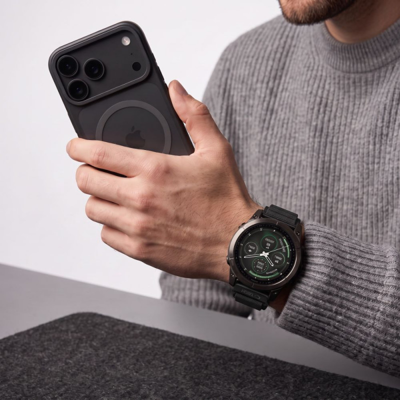 Tech-Protect Nylon Pro THP6035 pasek do zegarka dla Garmin Fenix 5X / 5X Plus / 6X / 6X Pro / 7X / 8 / 8 Pro / 9 / 9 Pro (51 mm), czarny