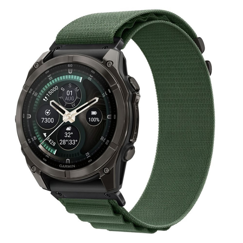 Tech-Protect Nylon Pro THP6036 pasek do zegarka do Garmin Fenix 5X / 5X Plus / 6X / 6X Pro / 7X / 8 / 8 Pro / 9 / 9 Pro (51 mm), military green