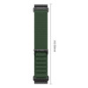 Tech-Protect Nylon Pro THP6036 pasek do zegarka do Garmin Fenix 5X / 5X Plus / 6X / 6X Pro / 7X / 8 / 8 Pro / 9 / 9 Pro (51 mm), military green