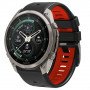 Pasek do zegarka Tech-Protect Iconband Pro do Garmin Fenix 5X / 5X Plus / 6X / 6X Pro / 7X / 8 / 8 Pro / 9 / 9 Pro (47 mm), czarny / czerwony