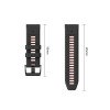 Pasek do zegarka Tech-Protect Iconband Pro do Garmin Fenix 5X / 5X Plus / 6X / 6X Pro / 7X / 8 / 8 Pro / 9 / 9 Pro (47 mm), czarny / czerwony