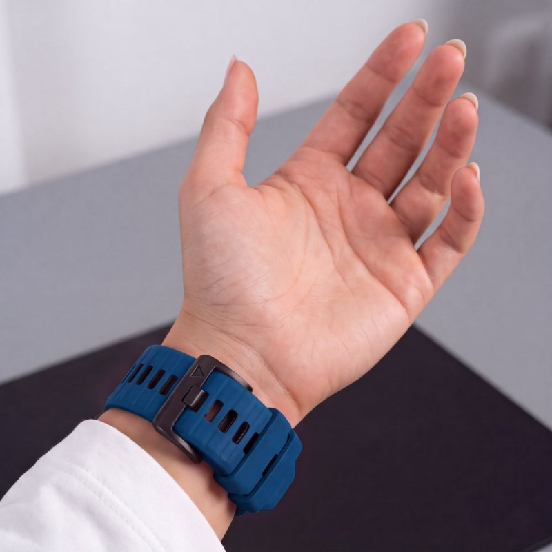 Tech-Protect Iconband Pro THP6047 pasek do zegarka do Garmin Fenix 5X / 5X Plus / 6X / 6X Pro / 7X / 8 / 8 Pro / 9 / 9 Pro (47 mm), granatowy / czarny