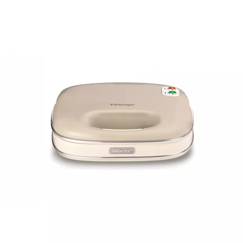 Ariete Opiekacz do kanapek Vintage Sandwich Maker 1963CR, kremowy