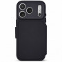 Decoded teksturowe silikonowe odłączane etui portfel dla Apple iPhone 18 Pro / iPhone 17 Pro, phantom black
