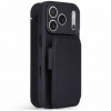 Decoded teksturowe silikonowe odłączane etui portfel dla Apple iPhone 18 Pro / iPhone 17 Pro, phantom black