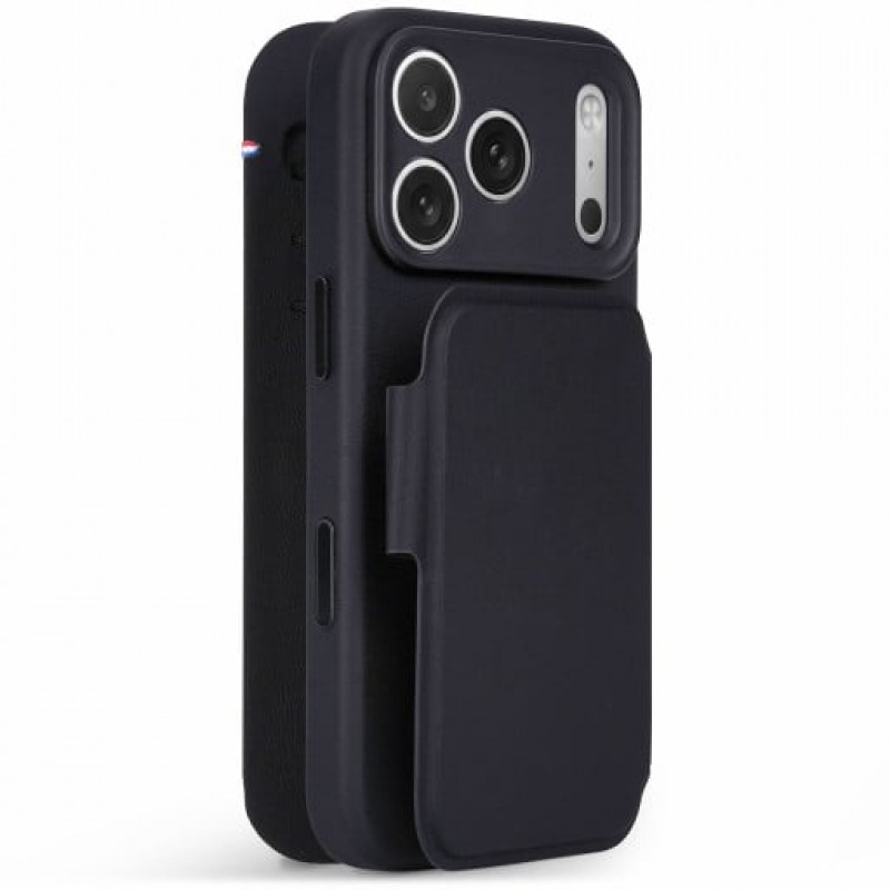 Decoded teksturowe silikonowe odłączane etui portfel dla Apple iPhone 18 Pro / iPhone 17 Pro, phantom black
