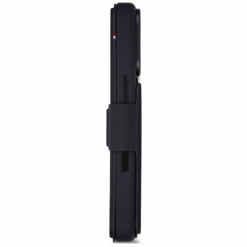 Decoded teksturowe silikonowe odłączane etui portfel dla Apple iPhone 18 Pro / iPhone 17 Pro, phantom black