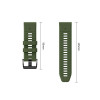 Tech-Protect Iconband Pro THP6049 pasek do zegarka dla Garmin Fenix 5X / 5X Plus / 6X / 6X Pro / 7X / 8 / 8 Pro / 9 / 9 Pro (47 mm), zielony / czarny