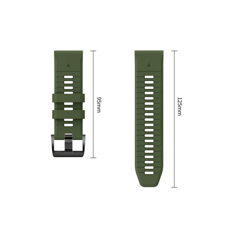 Tech-Protect Iconband Pro THP6049 pasek do zegarka dla Garmin Fenix 5X / 5X Plus / 6X / 6X Pro / 7X / 8 / 8 Pro / 9 / 9 Pro (47 mm), zielony / czarny