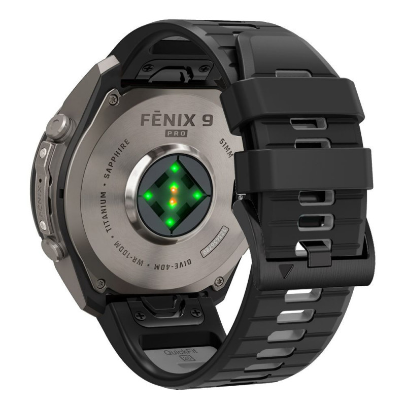 Tech-Protect Iconband Pro THP6046 pasek do zegarka dla Garmin Fenix 5X / 5X Plus / 6X / 6X Pro / 7X / 8 / 8 Pro / 9 / 9 Pro (47 mm), czarny / szary