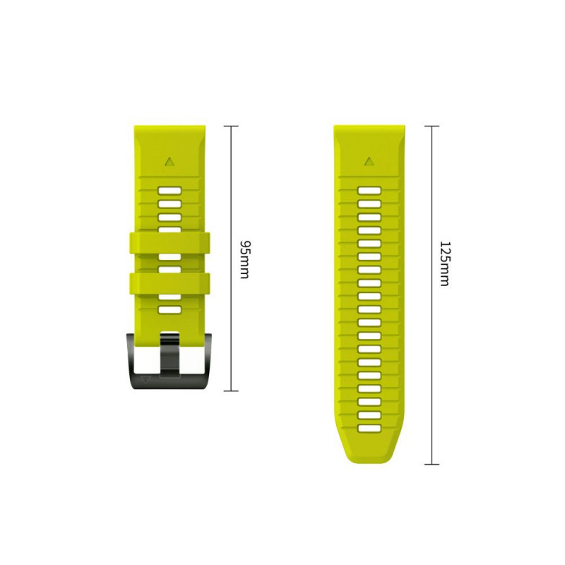 Tech-Protect Iconband Pro THP6051 pasek do zegarka do Garmin Fenix 5X / 5X Plus / 6X / 6X Pro / 7X / 8 / 8 Pro / 9 / 9 Pro (47 mm), limonkowy / czarny
