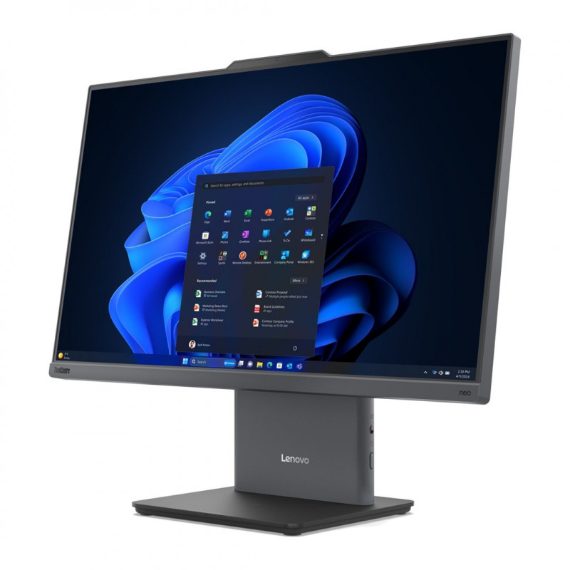 Lenovo ThinkCentre neo 50a G5 komputer all-in-one, 23.8" FHD dotykowy, Intel Core 7 240H, 16 GB RAM DDR5, 1 TB SSD, Windows 11 Pro, Luna Grey + Kensington K64467M-M1