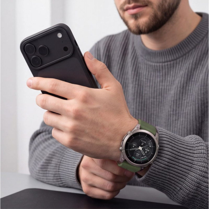 Pasek do zegarka Tech-Protect Iconband Pro THP6041 do Garmin Fenix 5X / 5X Plus / 6X / 6X Pro / 7X / 8 / 8 Pro / 9 / 9 Pro (51 mm), zielony / czarny