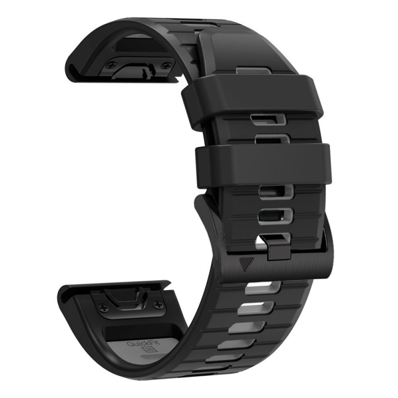 Pasek do zegarka Tech-Protect Iconband Pro THP6039 do Garmin Fenix 5X / 5X Plus / 6X / 6X Pro / 7X / 8 / 8 Pro / 9 / 9 Pro (51 mm), czarny / szary