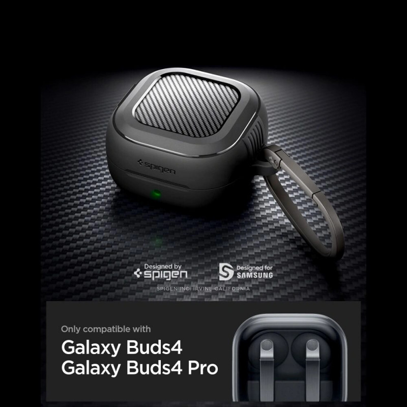 Etui Spigen Rugged Armor do Samsung Galaxy Buds 4 / 4 Pro, Matte Black