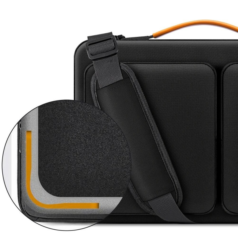 Torba na laptopa Tech-Protect Defender Bag THP4355 13-14", czarno-pomarańczowa