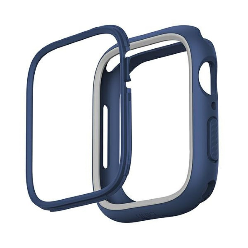 UNIQ Moduo etui do Apple Watch 4/5/6/7/8/9/SE 44/45 mm, niebiesko-szary