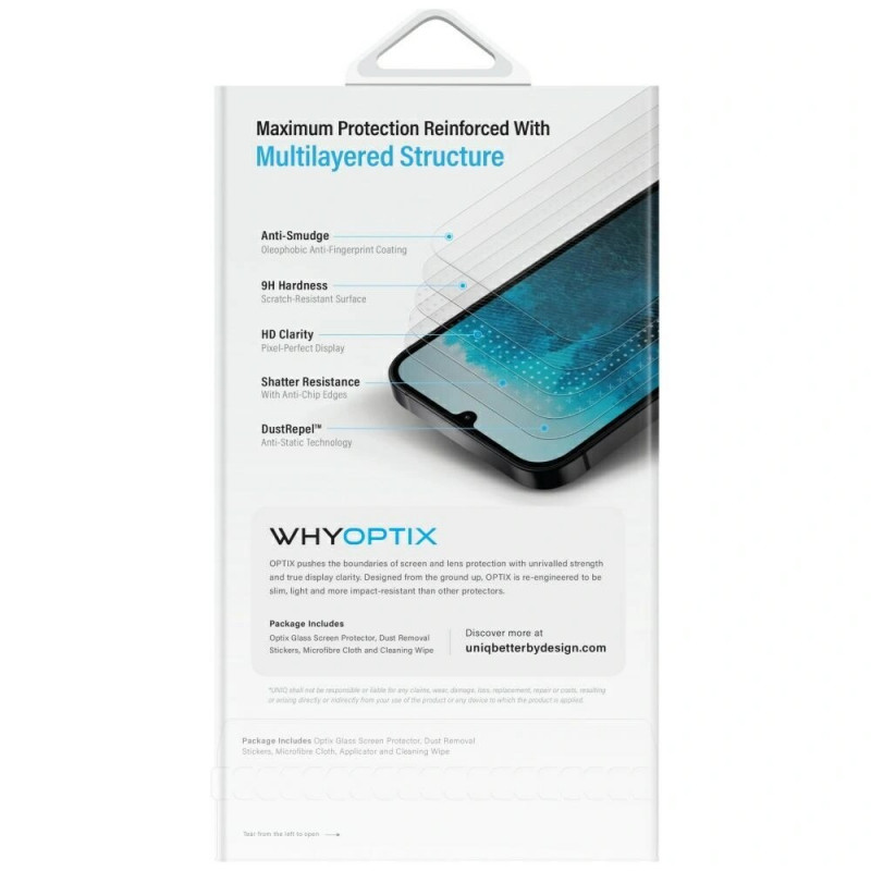 UNIQ Optix Privacy szkło hartowane chroniące prywatność do Samsung Galaxy Z Flip7