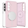 Etui silikonowe MagSafe Tech-Protect dla Samsung Galaxy S26+, Pink Pearl