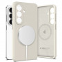 Etui silikonowe MagSafe Tech-Protect do Samsung Galaxy S26+, Cosmic Latte