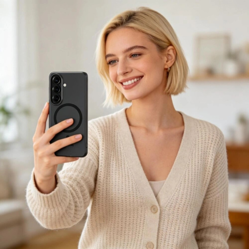 Etui Tech-Protect MagSlim MagSafe do Samsung Galaxy S26, Matte Black