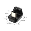 Tech-Protect UltraBoost AA04 kątowy adapter USB-C, czarny